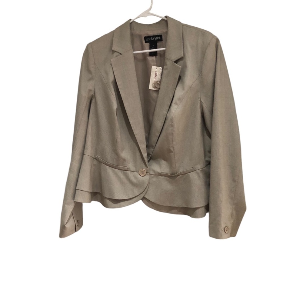Lane Bryant One Button Tan Blazer Sz 18